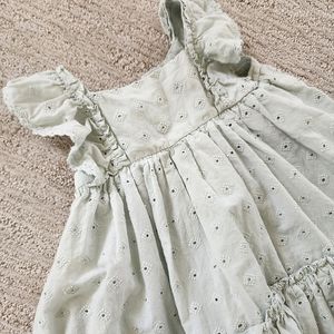 Catherine malandrino soft sage olive green toddler girl dress